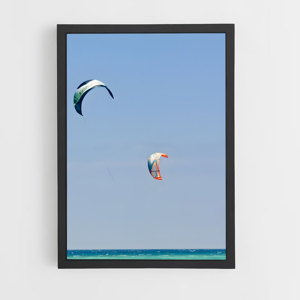 Poster Parade Océanique – affiche Kitesurf (vue 2)